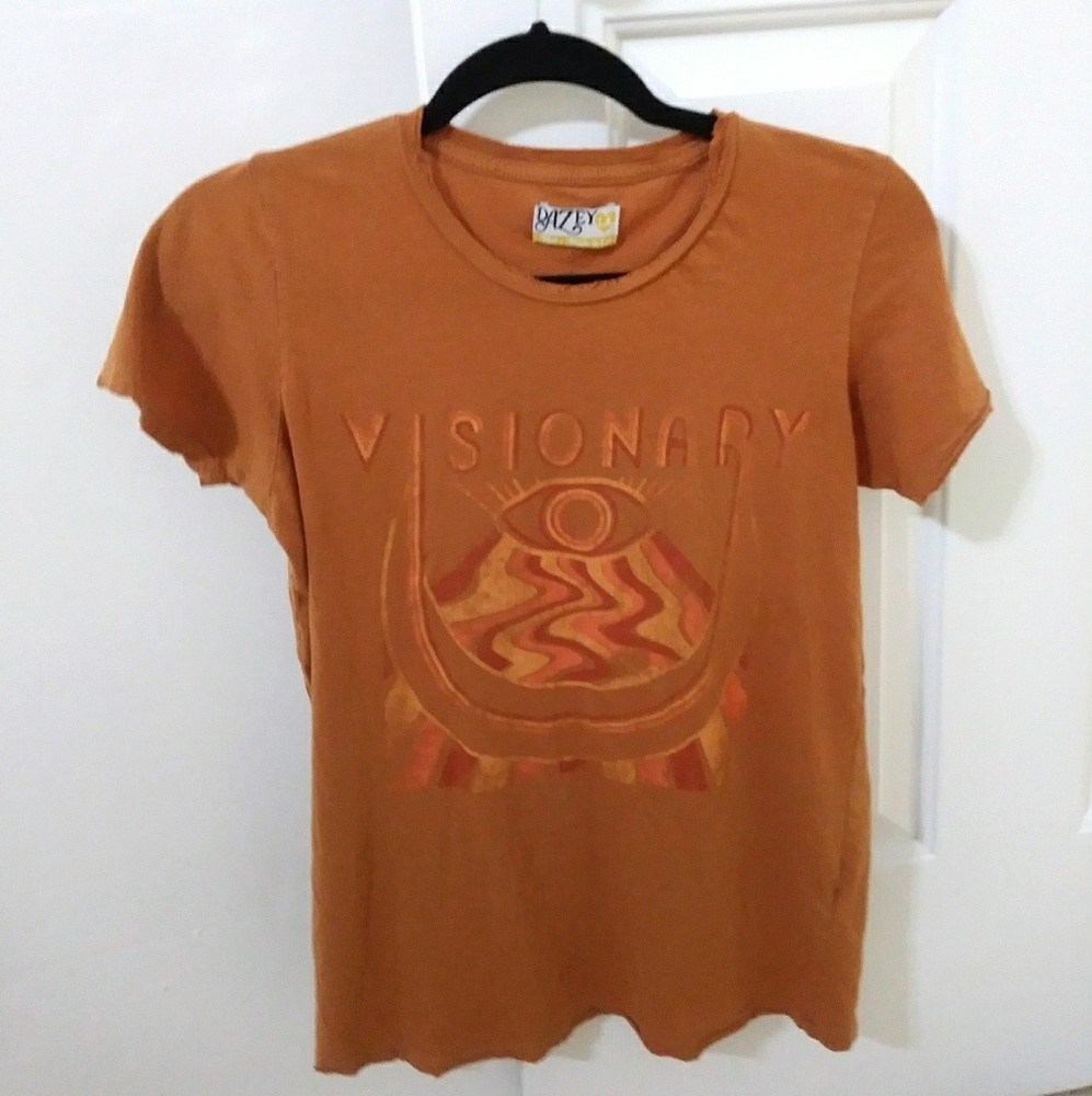 Dazey LA Visionary T-shirt, burnt orange color